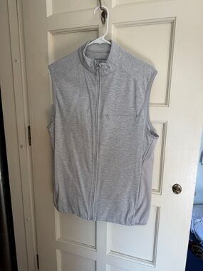 Mizzen+Main Performance Vest | Heather Gray | Size Medium | Full Zip